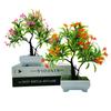 Planta Simulada En Maceta Versátil Planta Verde Árbol Pequeño Bonsái Decoración de Interior Bonsái Escritorio de Oficina Adornos Pequeños
