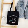 Bolsas Femininas de Tecido Oxford, Venda Direta do Fabricante, Bolsas de Ombro Versáteis e Modernas, Bolsas Verticais de Lona com Desenhos, Bolsas de Tecido