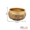 Una cuenca que atrae la riqueza con un relieve de ocho símbolos auspiciosos y una base de loto, perfecta para inauguraciones de hogares o tiendas, decoraciones de feng shui hechas a medida