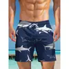 Nuevos shorts de playa deportivos de moda para hombre con estampado digital 3D transfronterizos europeos y americanos 2025, shorts atléticos casuales