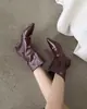 Botas de Tornozelo Stiletto Apontadas em Forma de Coração Doce e Cool Vintage Chuyuji para Mulheres, Botas de Moda Versáteis com Strass Estilo Francês