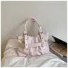 Bolsa Tote Simples e Fashion para o Dia a Dia 2026 Verão Nova Bolsa de Ombro Único Estilo Coreano Nicho Grande Capacidade Bolsa de Axila