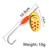 Isca Spinner Giratória Ftk com Anzol Único Lâmina de Ferro Spinnerbait para Pesca de Robalo e Lucio