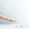 Flor Preservada Cobertura de Vidro Blocos de Construção de Argila Enfeites de Mesa Cobertura de Vidro Transparente Tampa contra Poeira Base para Enfeite Atacado