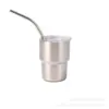 Taza de Mini Coche Transfronteriza Acero Inoxidable 304 Taza Pequeña para Vino Portátil para el Hogar Taza con Popote Conserva el Frío Taza Práctica Taza de Café