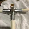 Accesorios para Secador de Piso de Conexión 4/6 Hebilla Cruzada Pieza de Fijación en T Tubo de Acero Inoxidable de 20/25 mm Accesorios