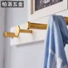 Gancho Pequeño de Latón Macizo Montado en la Pared para Entrada Estilo Nórdico para Baño Armario Gancho Creativo para Toalla Gancho Individual para Baño