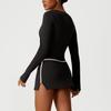 Nuevo Traje Deportivo Ajustado Camisola Europeo y Americano Sexy Top Casual de Manga Larga con Cuello Bajo Traje de Fitness para Yoga
