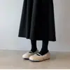 Zapatos Mary Jane Franceses Suaves de Una Correa para Mujer 2026 Otoño/Invierno Nuevos de Fondo Plano de Boca Baja Slip-on de Piel Zapatos Individuales para Mujer