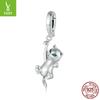 Pulsera DIY de gato lindo nuevo Ziyun plateada con cuentas, animal divertido, colgante de plata s925, accesorios, entrega de una pieza