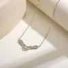 Cadena de Alas de Ángel de Plata Esterlina S925 para Mujer, Exquisita Moda Nicho Versátil, Lujo Ligero de Alta Gama, Cadena para Clavícula Europea y Americana Transfronteriza