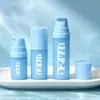 Frasco a vácuo de PP de pequena capacidade 5ml10ml15ml com dispensador de loção tipo pump, processo de fixação de cor, amostra cosmética serigrafada