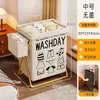 Cesto de roupa suja, cesto de lavanderia, estilo dormitório, com tampa, grande capacidade, para roupas íntimas, dobrável, para guardar roupas e bonecas