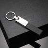 Chaveiro de metal e couro para atacado transfronteiriço em estoque chaveiro de presente transfronteiriço chaveiro de couro pingente gravado a laser