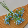 Flor de Simulação Gypsophila Decoração de Casamento de Noiva Buquê de Flores para Segurar Cola Macia Pequena Fresca Mini Gypsophila Única