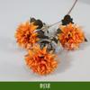 Flores Artificiales para Bodas al por Mayor Crisantemo Bola de 3 Cabezas Bola de Espinas Crisantemo Bola Flor de Seda Fabricante Salón de Bodas Crisantemo Bola Bola de Espinas Hortensia Flor Artificial