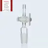 Pistón de PTFE Conector de Tres Vías en T de Vidrio Grifo de Pistón de PTFE #Dos Vías Recto de Pistón