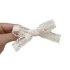Grampo Bico de Pato Renda Laço Branco Leitoso Versátil Grampo Lateral para Franja Acessórios de Cabelo Femininos Acessórios de Rabo de Cavalo Penteadeira