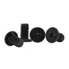 En Stock Acero al Carbono Negro Grado 10.9 Tornillos de Cabeza Hexagonal Delgada M2-M6 Tornillos de Cabeza Plana Grande de Hexágono Interior