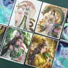 Venta al por mayor de fábrica Tíbet color oro pintura thangka tarjeta central núcleo a menudo pitón dragón femenino lienzo medio pintado a mano patrón dorado opcional