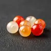 Ágata Natural de Color Primario Cuentas Cuentas Material para DIY Hecho a Mano Accesorios para Joyería Cuentas Redondas Pulsera Trenzada Collar Al por Mayor
