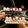 Placa de Matrícula Temporal Gato de la Suerte Creativa Placa para Teléfono de Coche en Movimiento Estilo Nuevo 2026 Sensación de Alta Gama Linda Femenina