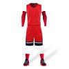 Uniforme de equipo de entrenamiento de competición al por mayor rápido, chaleco deportivo holgado de secado rápido, camiseta de estudiante, uniforme de baloncesto, traje estampado para hombre