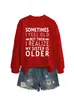 A VECES ME SIENTO VIEJO Sudadera Casual Cómoda de Mujer Otoño Invierno Comercio Exterior Amazon eBay Tienda Independiente