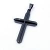 Colar com Pingente de Cruz Minimalista Europeu e Americano Transfronteiriço de Aço Inoxidável Joias da Moda Punk de Rua Personalizadas