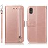Funda de cuero con cremallera y diseño de becerro para iPhone 11 Pro MAX, funda protectora con tapa para tarjeta S20 y 7 Plus