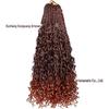 Temu/Shein Tranças de Crochê Transfronteiriças Tranças de Três Mechas Aliexpress Tranças de Fibra Sintética Peruca Fofa