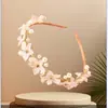 Faixa de Cabeça Cruzada Nova Exquisite Flor Pérola Headwear AliExpress Artesanal Alto Valor Super Fada Versátil Doce