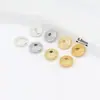 Color Oro 18K Separadores Conservantes del Color Redondos Forma de Flor Cadena de Cuentas Pulsera Separador Pulsera DIY Collar Accesorios de Joyería Al por Mayor D93