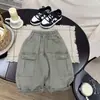 Pantalones de trabajo para niños, colección otoño 2026, pantalones casuales estilo coreano para niños, de pierna recta, pantalones de pierna ancha para bebés y niños pequeños, ropa de otoño