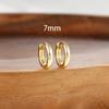 Amazon brincos de argola lisa banhados a ouro 18K de verdade brincos de círculo Mori de comércio exterior transfronteiriço joias de orelha atacado