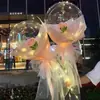 Fio de luz LED de bola de onda snap luz pequena céu estrelado flash fio de cobre lâmpada buquê caixa de presente luz decorativa fivela de cor fio de luz colorido