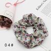 Tela de Color Sólido Floral de Lunares Anillo para el Pelo de Intestino Grueso Estilo Coreano Estilo ins Cuerda para el Pelo Simple a Cuadros de Letra Espiga Banda de Goma