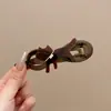 Pinza para el pelo de cuentas estilo coreano para mujer, pinza de tiburón elegante, pinza de torsión, accesorio para el pelo de Yiwu, pasador