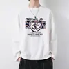 Nova Coleção de Outono Estilo Solto Gola Redonda Versátil Camiseta Masculina de Manga Longa Pulôver Estiloso Estampado para Homens LOGO Personalizável