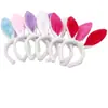 Transfronterizo en stock Pascua Halloween Peluche Lentejuelas Orejas de Conejo Blancas Diadema de Espectáculo Diadema Conejo