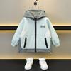 Chaqueta de Niño 2026 Nuevo Otoño Cortavientos con Capucha Infantil Tendencia Fresca Abrigo Cortavientos Elegante de Otoño para Niños