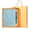 Conjunto de Caixa de Presente para Caderno com Logo Personalizado, Estilo Chinês, Caderno Moderno para Escritório, Caderno de Reunião, Em Estoque
