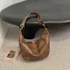 Colección Otoño 2026: Bolso de Hombro Casual de Gran Capacidad, Bolso Trendy Retro Tipo Dumpling, Bolso Cruzado de Silla Estilo Coreano