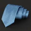 Nueva Corbata para Hombre Jacquard Bordada Cuadros en Stock Fabricante Mayorista Diseño de Logo Corbata Personalizada para Hombre
