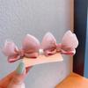 Meninas de alta qualidade Jelly Color Tridimensional Bow Hairpin Misty Yarn Multi-Layer Tecido Hairpin Side Ear Clip