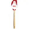 Raspador de Silicona Impreso Mango de Madera Raspador de Silicona Impreso Raspador de Silicona Papá Noel de Navidad