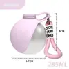 Garrafa de água popular de aço inoxidável para cães e gatos de estimação transfronteiriça, dispensador de água portátil dobrável retrátil para uso externo de grande capacidade