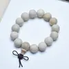 Pulsera de cuentas redondas de madera de alcanfor natural sección de bambú verde negro pareja simple cuentas de Buda rosario cuentas de oración joyería al por mayor