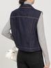 Si el Cárdigan Estilo Coreano No Se Deslava Fácilmente, Chaleco de Mezclilla, Nuevo Estilo Primavera 2026 Pantalones Acampanados de Cintura Alta para Mujer Mujer 8215