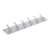 Gancho transparente, gancho adhesivo sin taladro, adhesivo fuerte, gancho sin rastro, adecuado para dormitorio, baño, cocina, gancho de acero inoxidable